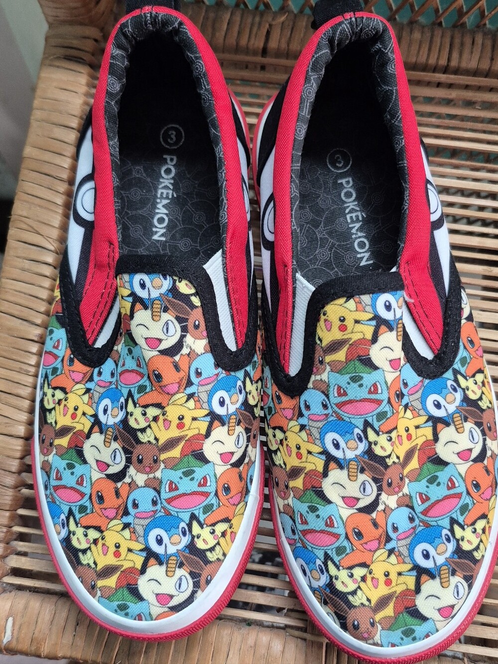 Pokemon Kids Slip-On Shoes Sz.3